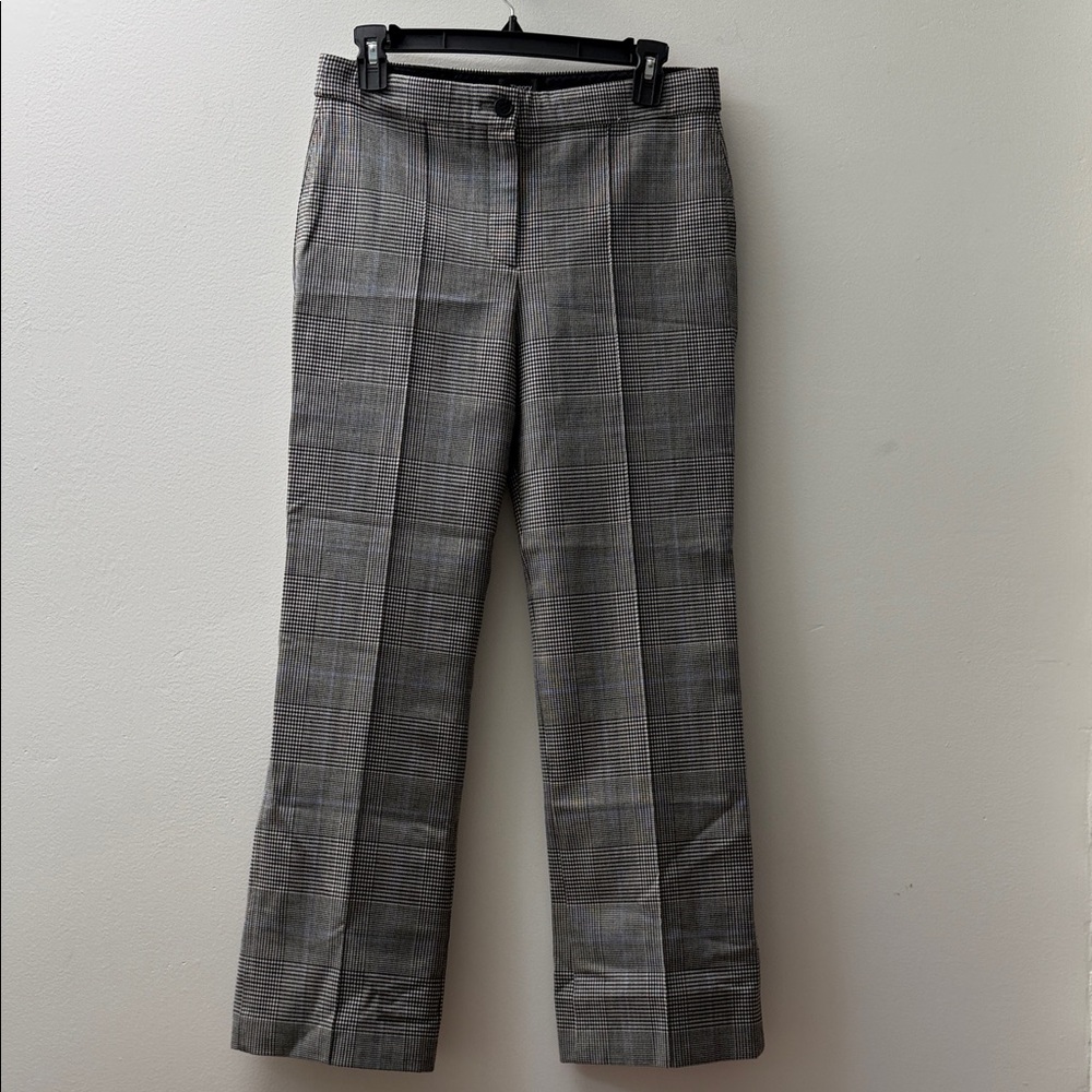 Theory Classic Gray Checkered Pants